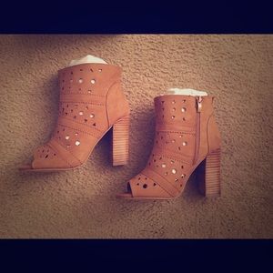 Torrid peep toe booties